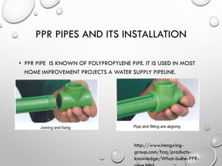 Types and uses of PPR pipe fittings - Knowledge