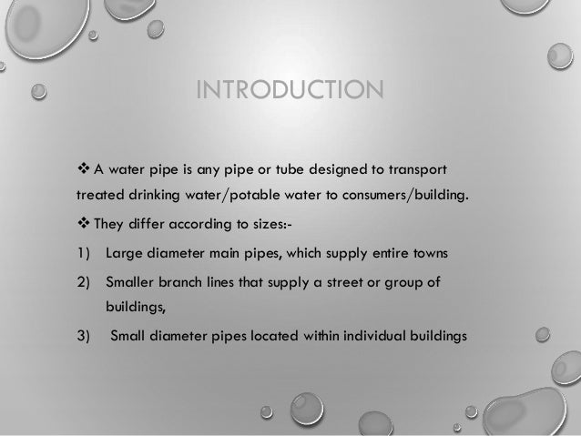 types of pipes