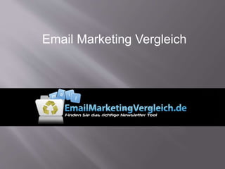 Email Marketing Vergleich
 
