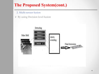 The Proposed System(cont.)
2. Multi-sensor fusion
 By using Decision level fusion
 