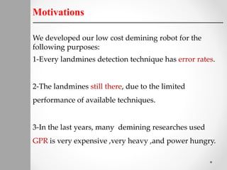Landmines Detection by Robots  presentation