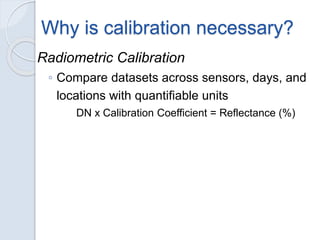 Radiometric Calibration of Digital Images | PPTX