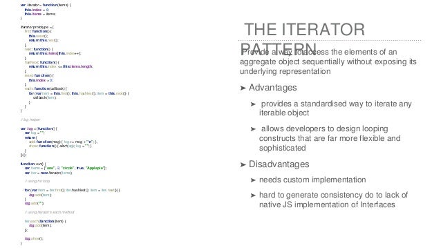 Iterator Design Pattern Advantages Iterator Design Pattern Advantages