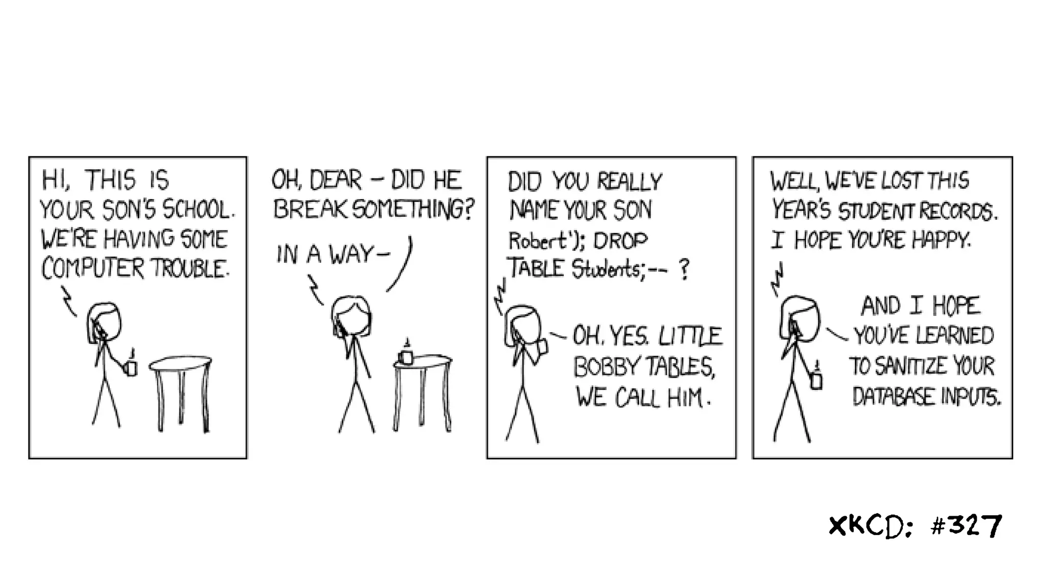 xkcd: #327
 