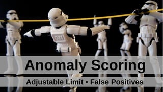 Anomaly Scoring
Adjustable Limit • False Positives
 