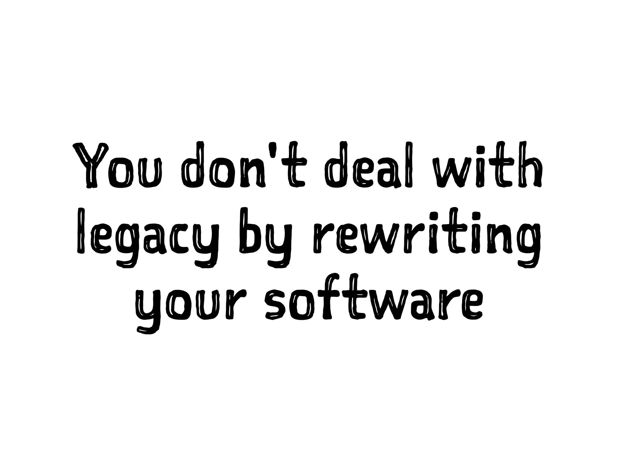 Being effective with legacy projects PPT