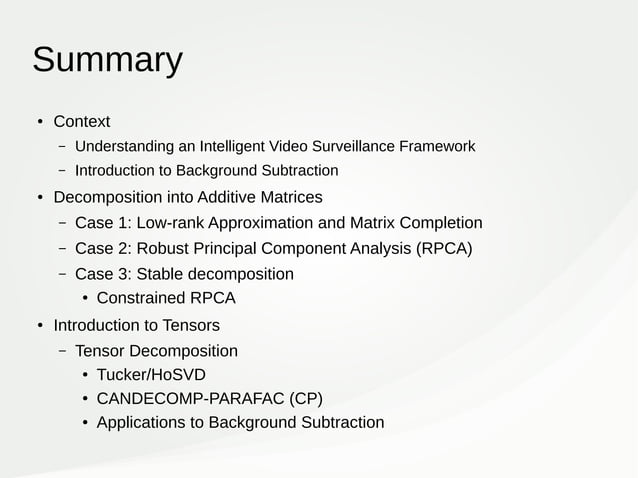 Recent advances on low-rank and sparse decomposition for moving object ...