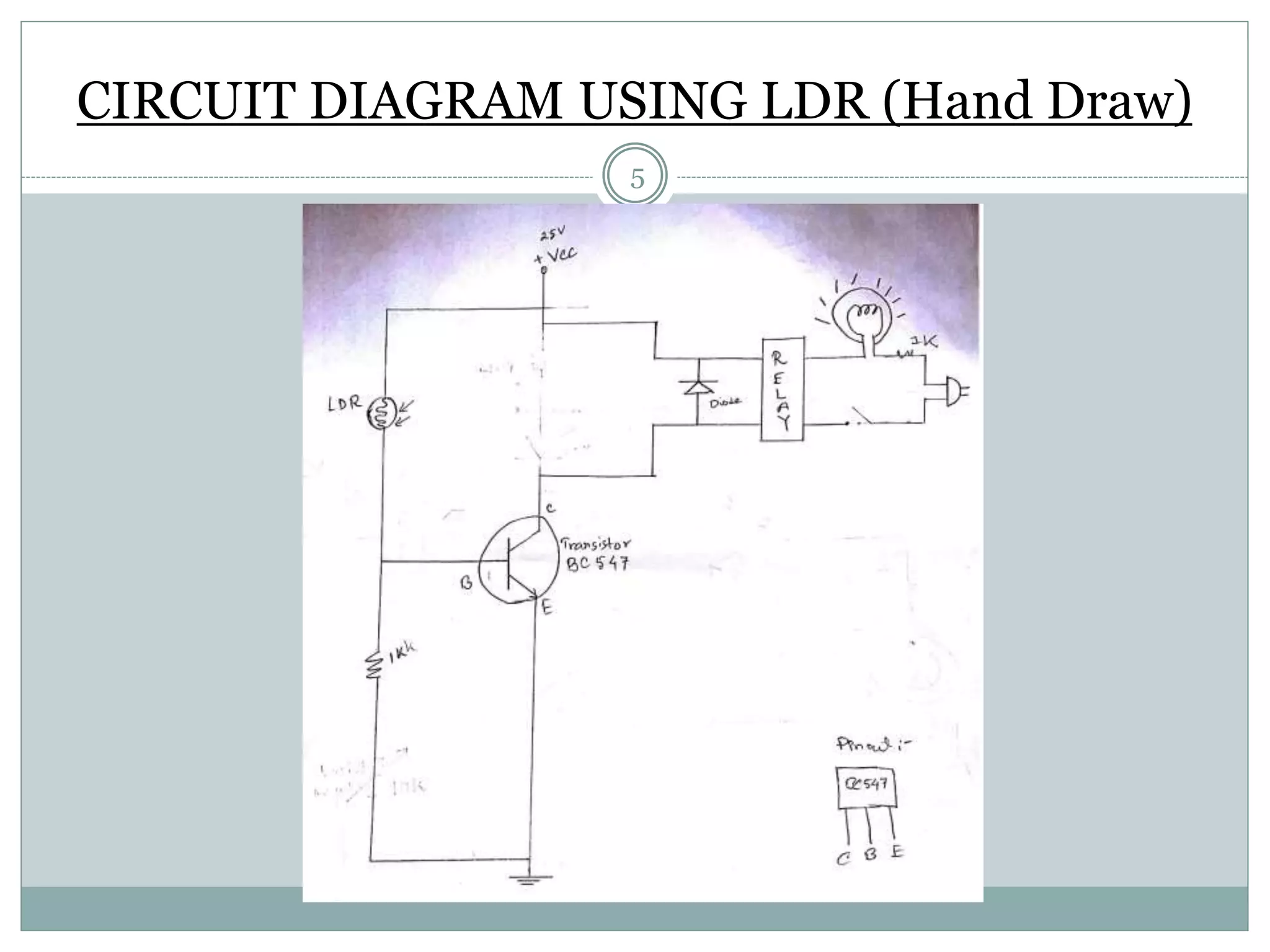 Automatic Light Control using LDR and PIR Sensor | PPT