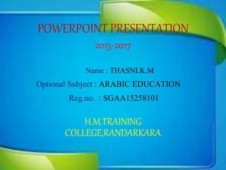 Arabic Education | PPTX