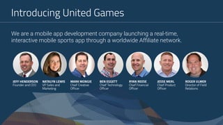 United Games Affiliate and Player Presentation