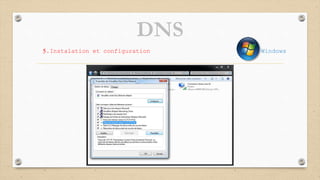 DNS
5.Instalation et configuration Windows
 