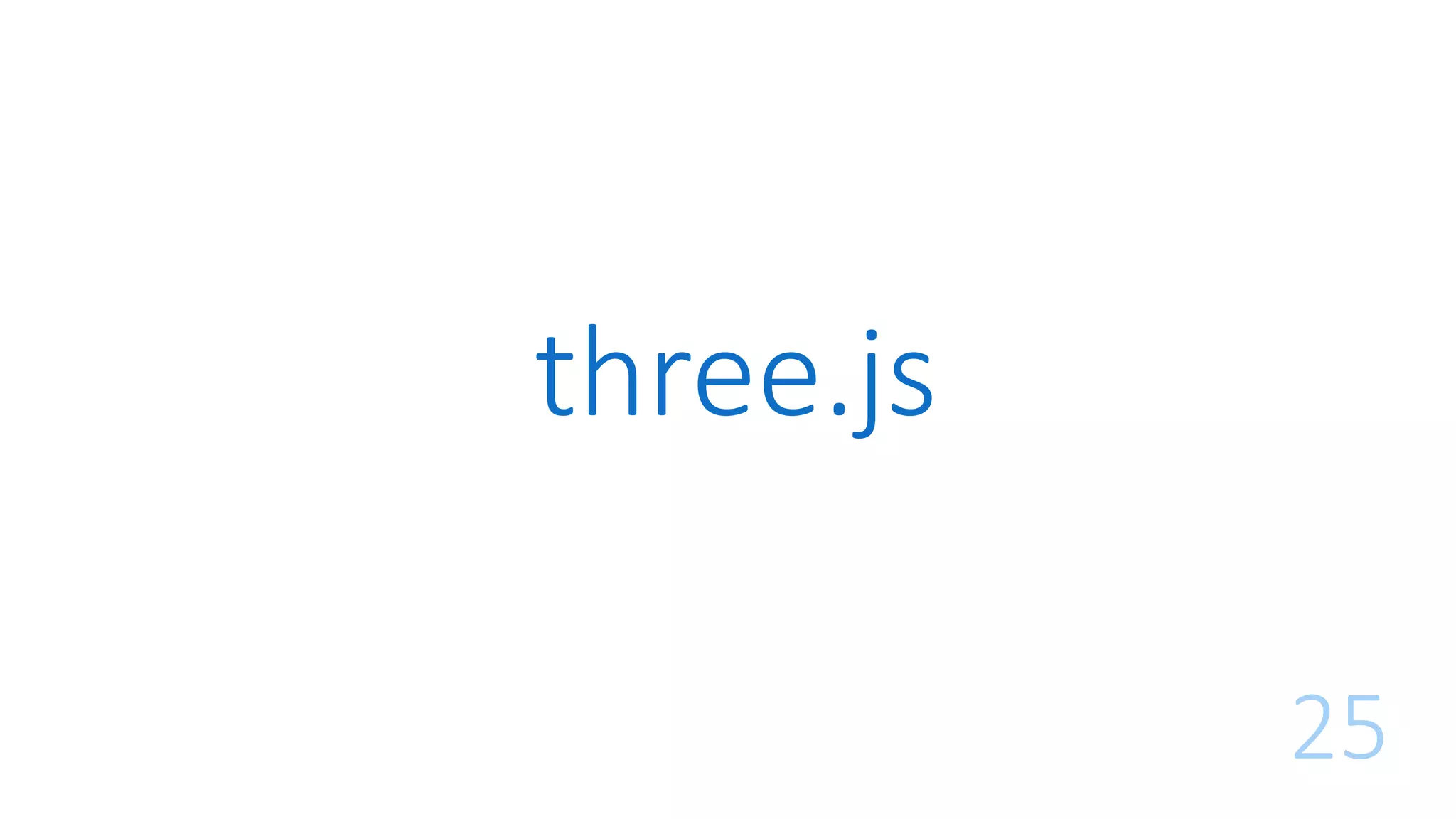 three.js
25
 