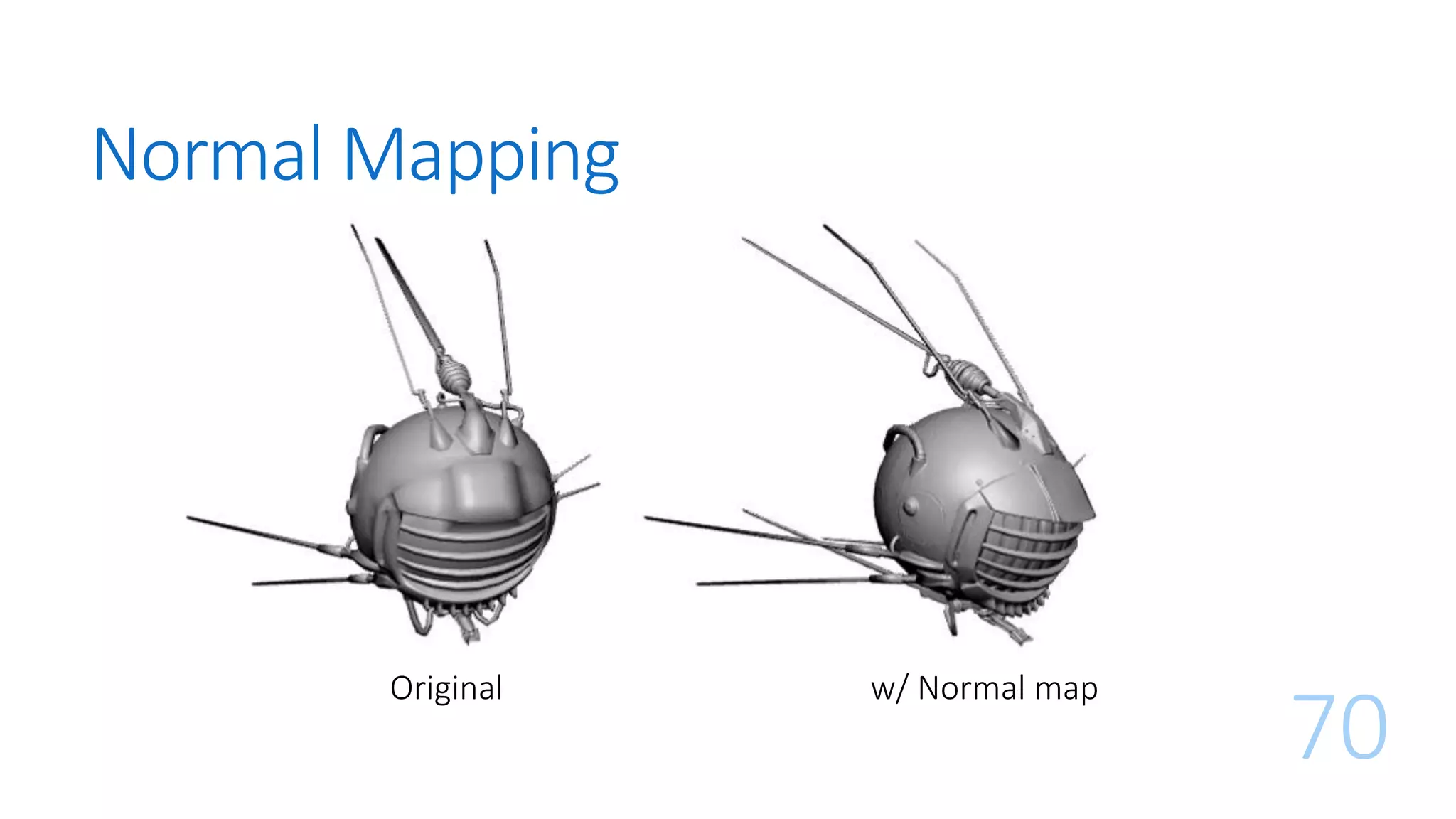 Normal Mapping
70
Original w/ Normal map
 