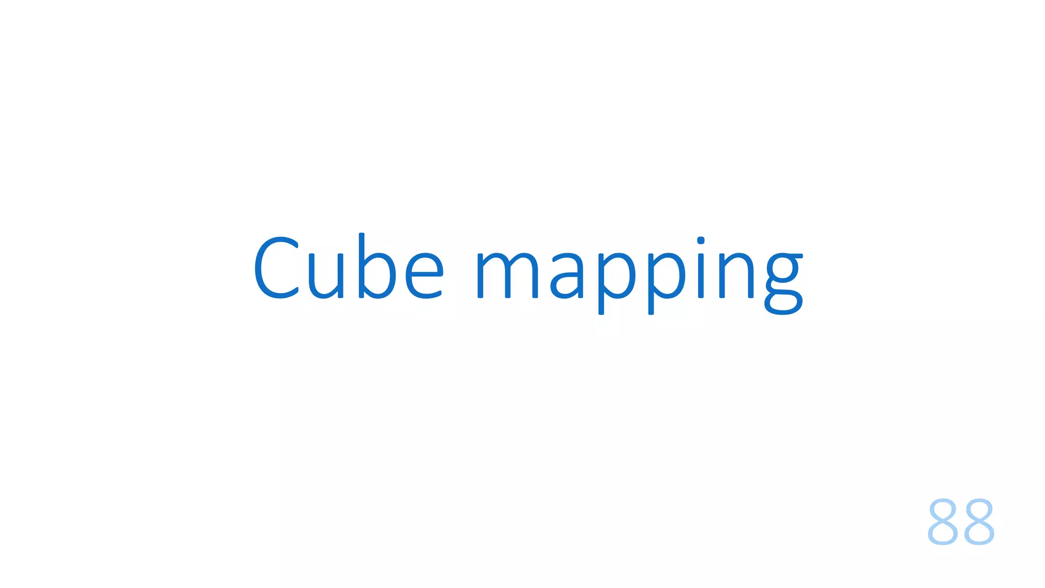 Cube mapping
88
 