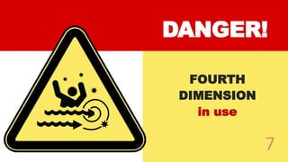 DANGER!
7
FOURTH
DIMENSION
in use
 