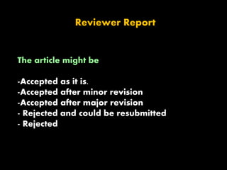 Reviewer Report
The article might be
-Accepted as it is.
-Accepted after minor revision
-Accepted after major revision
- Rejected and could be resubmitted
- Rejected
 