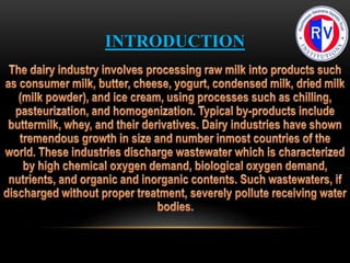 Effluent treatment schematics for Dairy industries | PPTX