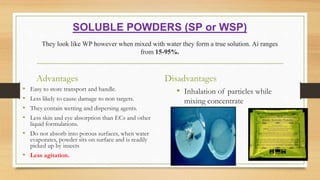 Formulation of Chemical Pesticides | PPTX