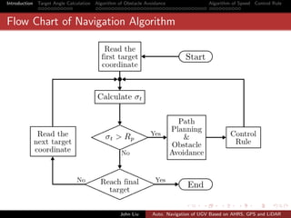 Autonomous Navigation of UGV Based on AHRS, GPS and LiDAR | PDF