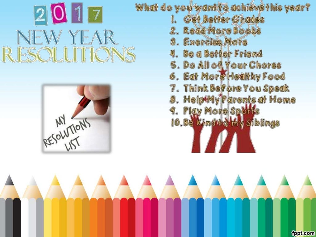 New Year Resolution for School Students