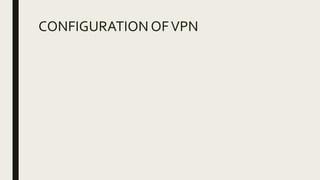 CONFIGURATION OFVPN
 