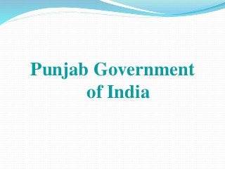 Punjab Government
of India
 