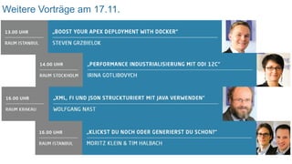 Weitere Vorträge am 17.11.
 