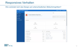 12
Wie verändert sich das Design auf unterschiedlichen Bildschirmgrößen?
Responsives Verhalten
 