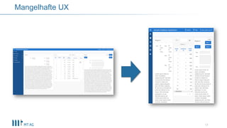 17
Mangelhafte UX
 