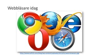 Webbläsare idag
http://www.soft32.com/blog/wp-content/uploads/2013/01/web-browsers.jpg
 