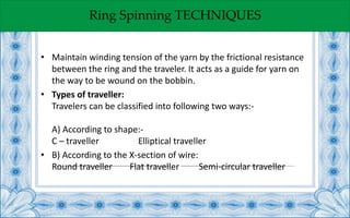 Different Spinning Techniques | PPTX