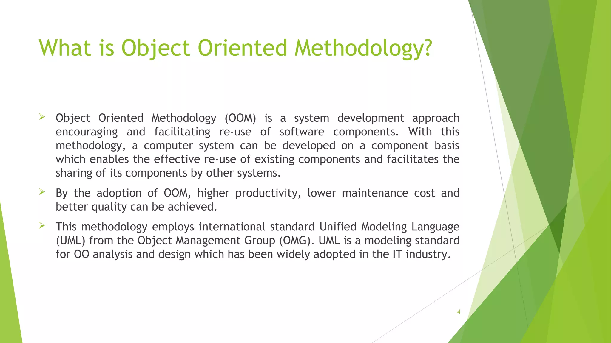 Object Oriented Methodology in Java (Lecture-1) | PPT
