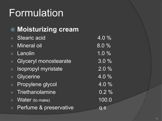 Toothpaste Formulation Examples buidings blocks for formulation of shampoo, toothpaste and creams | PPTX