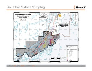 17TSX.V: TXR OTC: TRXXF Frankfurt: TXO
Southbelt Surface Sampling
 
