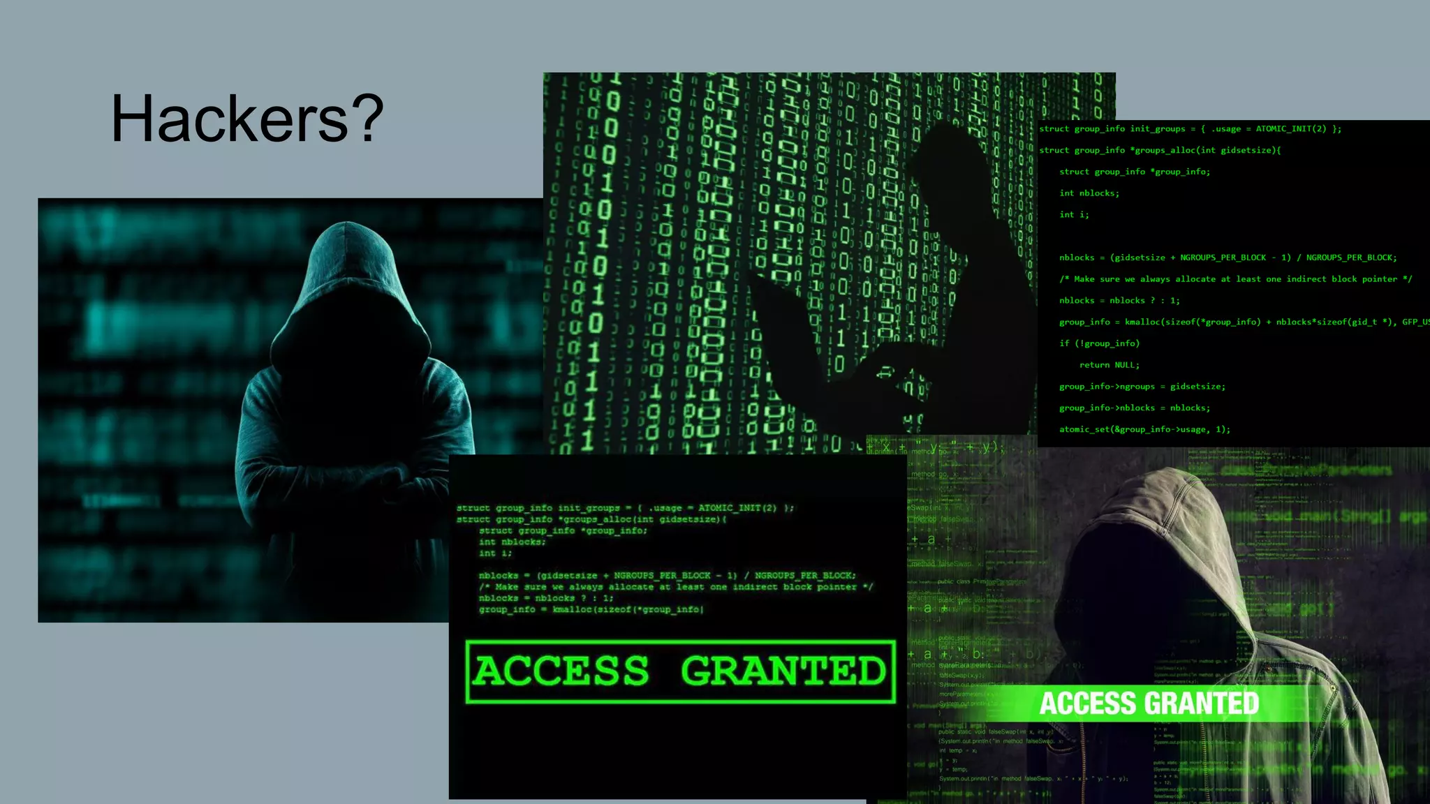 Hackers?
 