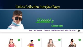 Little’s Collection Interface Page:
 
