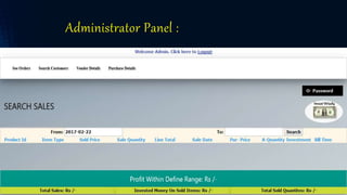 Administrator Panel :
 