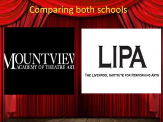 Comparing both schools
 