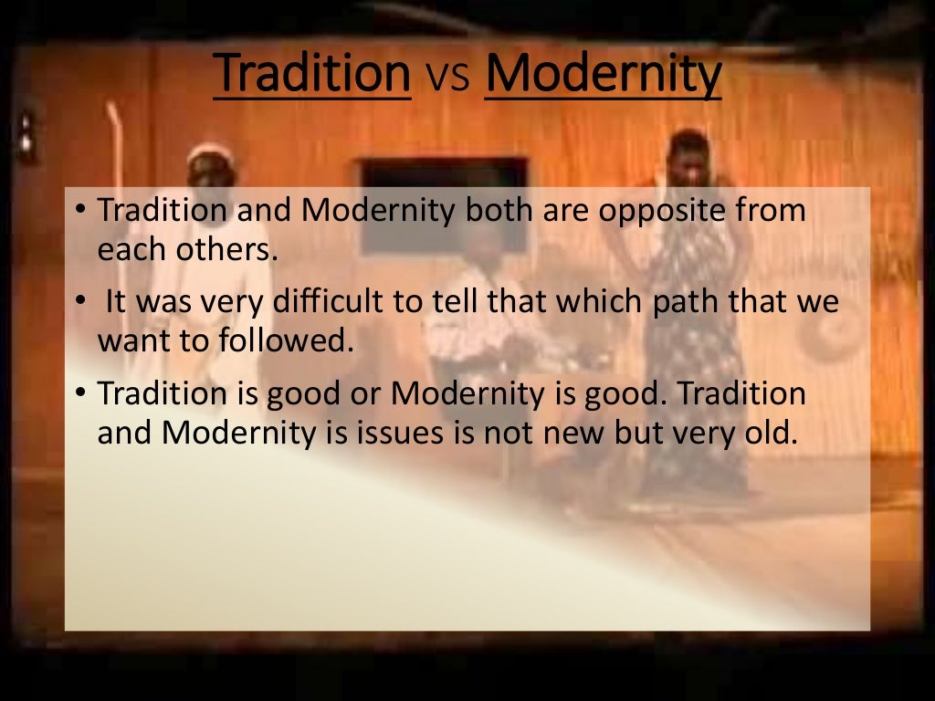 Conflict of Tradition and Modernity in Swamp Dweller