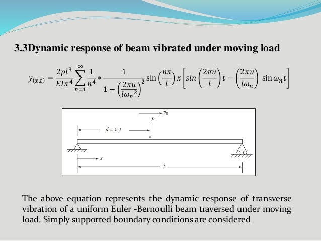 on the dynamic response of uniform In this article, the dynamic response of a non-uniform timoshenko beam acted upon by a moving mass is extensively investigated to this end, the eigenfunction expansion method is adapted to the problem, employing the natural mode shapes of a uniform timoshenko beam moreover, the orthonormal . on the dynamic response of uniform In this article, the dynamic response of a non-uniform timoshenko beam acted upon by a moving mass is extensively investigated to this end, the eigenfunction expansion method is adapted to the problem, employing the natural mode shapes of a uniform timoshenko beam moreover, the orthonormal .