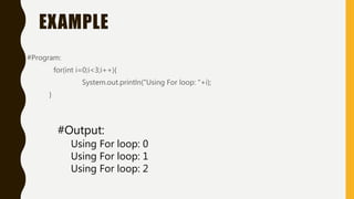 Loop(for, while, do while) condition Presentation | PPTX