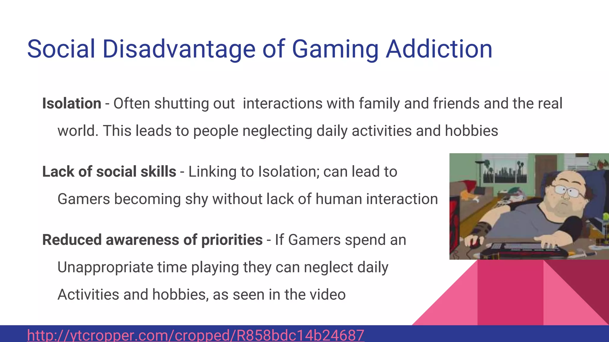 Disadvantages of Gaming