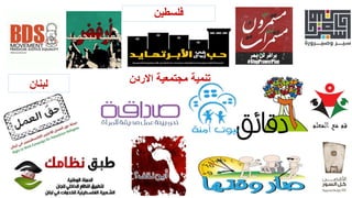 ‫االردن‬ ‫مجتمعية‬ ‫تنمية‬‫لبنان‬
‫فلسطين‬
 