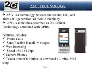 Wireless System/ Network Generation (1G,2G,2.5G,3G,4G,5G) | PPT