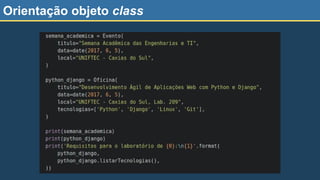 Orientação objeto class
 