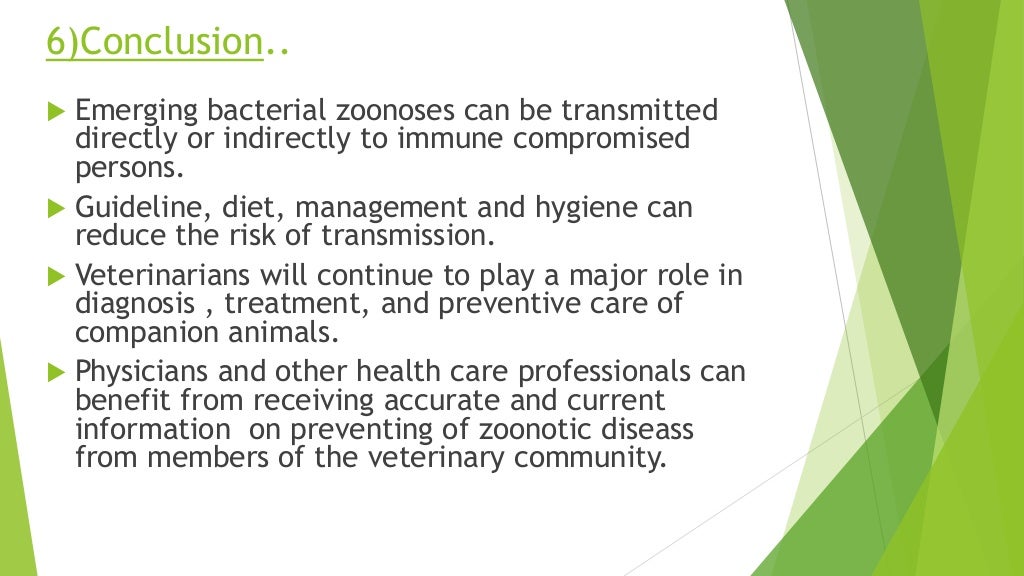 Important emerging bacterial zoonotic infections affecting the immuno…