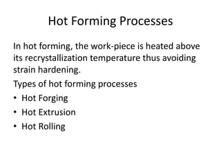 Die Wear and Die Life in Hot Forming | PPTX