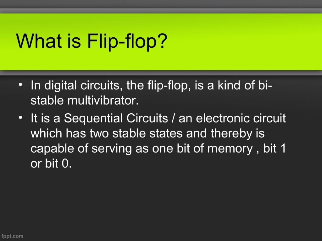 Flip Flop Digital electronics