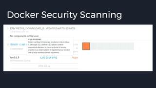 Docker Security Scanning
 