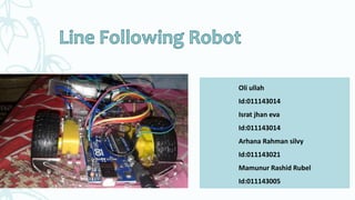 Line Following Robot Presentation | PPTX
